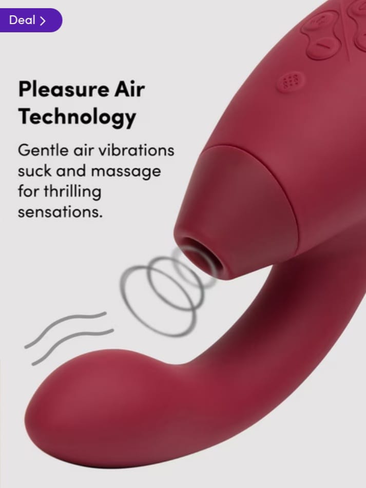 Womanizer Red Duo Rechargeable G-Spot & Clitoral Stimulator
